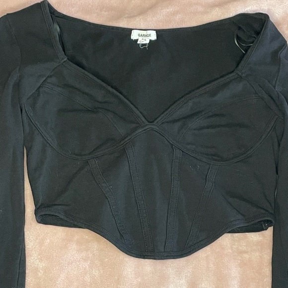 Cropped Long Sleeve Garage Top ♡ Size S - Picture 3 of 3